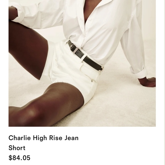 Reformation Pants - Size 24 Reformation White denim shorts